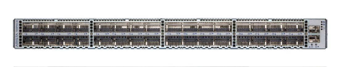 Arista 7050PX4-32S OSFP 400GbE ports Arista 7050PX4-32S OSFP 400GbE ports